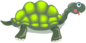 Imagen de tortuga verde fluorescente
