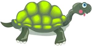Image of florescent green tortoise