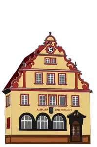 Vektor-Bild des Rathauses in Bad Rodach