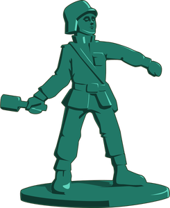 Toy soldier vector image