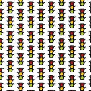 Traffic lights seamless pattern