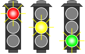 yellow traffic light clipart free