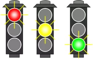 Immagine vettoriale di semafori selezione