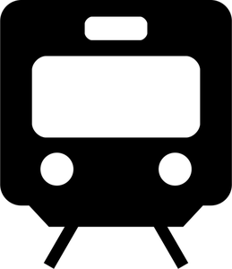 Vektor illustration av tåg piktogram