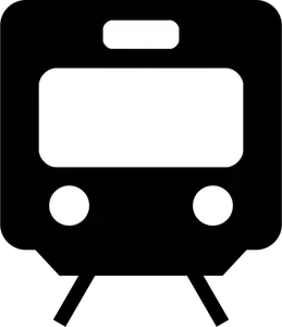 Ilustracja wektorowa z piktogram pociąg
