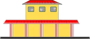Vektorový obrázek z vlakového nádraží