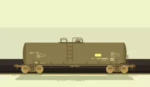 Vectorillustratie van container trein