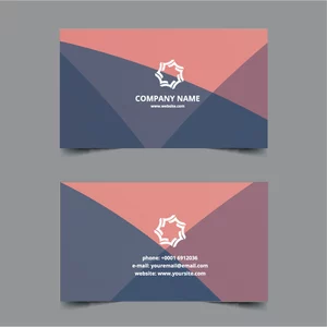 Transparent design business card template