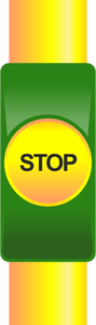 Public transport stop button vector drawing