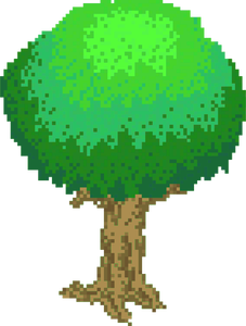 Obraz strom pixelů
