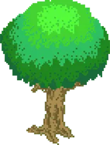 Pixel tree image