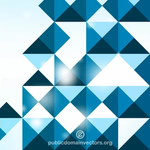 Blue triangular tiles pattern
