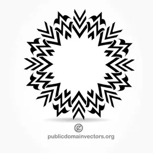 Tribal graphic shape vector