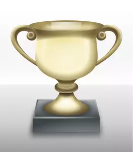 Vektor-ClipArt glänzend Trophy