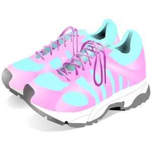 Vector drawing of sneakers