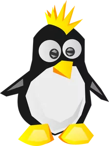Linux logo vector de la imagen