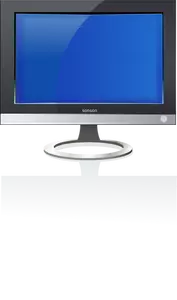 LCD monitor vector tekening