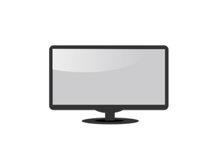 Monitor LCD de desen vector