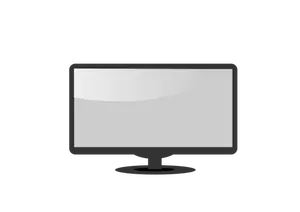 LCD monitor vector drawing