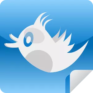 Twitter-lintukuvakkeen vektorikuva