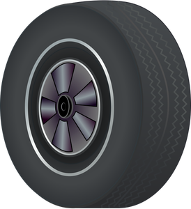 Ilustración de vector de neumático de coche