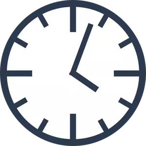 Simple clock vector graphics