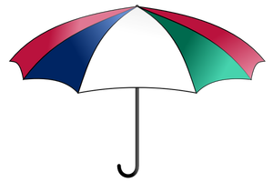 Vector graphics of colorful umbrella