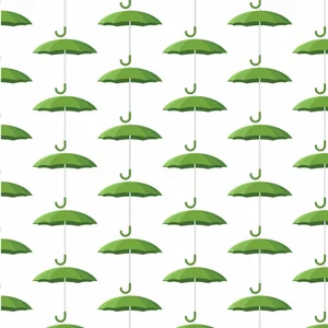 Groene paraplu's vector achtergrond