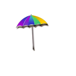 Grafica vectoriala de umbrela rainbow