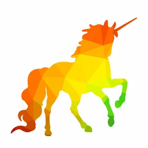 Unicorn vektor silhuett