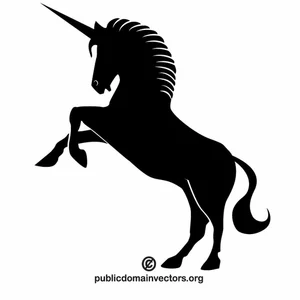 Unicorn silhouette clip art