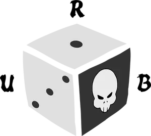 Vektor illustration av logotypen för URB spel