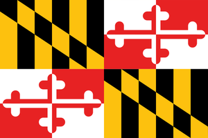 Bandiera di immagine di vettore di Maryland