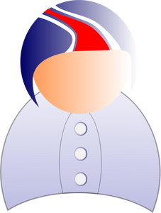 Ilustracja wektorowa symbol męskiej użytkownika