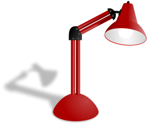 Rote Lampe-Vektor-illustration