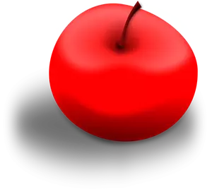 Roter Apfel-Vektor-Bild