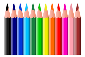 Coloring pencils vector clip art