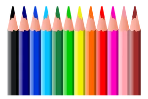 रंग पेंसिल वेक्टर क्लिप आर्ट