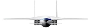 Bilde av supersoniske flyet vektortegning