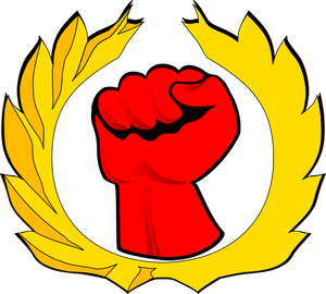 Imagem de vector brasão de armas do símbolo de resistência