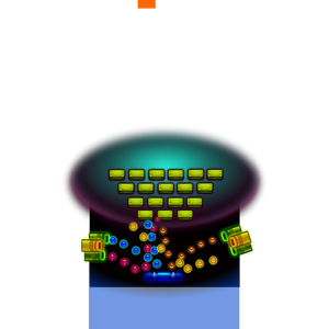 Vektor-Bild von Computer-Spiel Grafiken-shooter