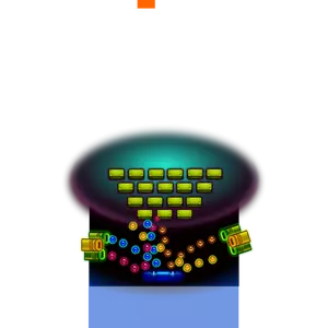 Immagine vettoriale di sparatutto in computer grafica del gioco