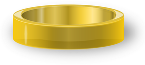 Ilustrasi vektor klasik cincin emas