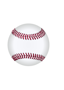 Dibujo de la bola de béisbol vectorial