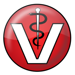 Veterinární samolepka logo