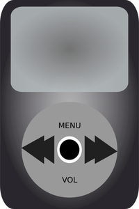 iPod mass-media player vector illustration