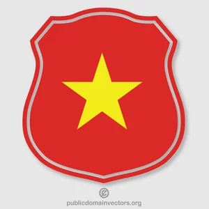 Escudo de armas de la bandera de Vietnam