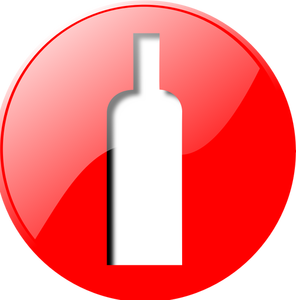 Wine button vector clip art