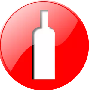 Wine button vector clip art