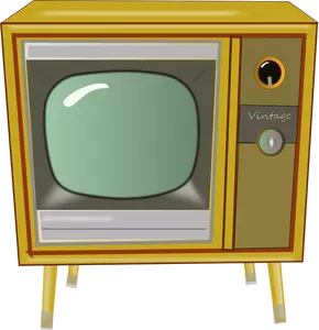 Vintage TV grafică vectorială